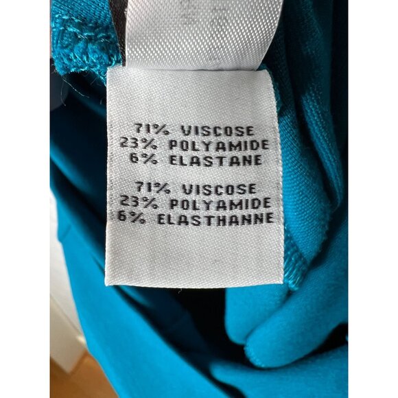 NEW! Diane von Furstenberg 12 Saturn Bodycon Stretch Jersey Dress Teal Blue - Picture 5 of 6